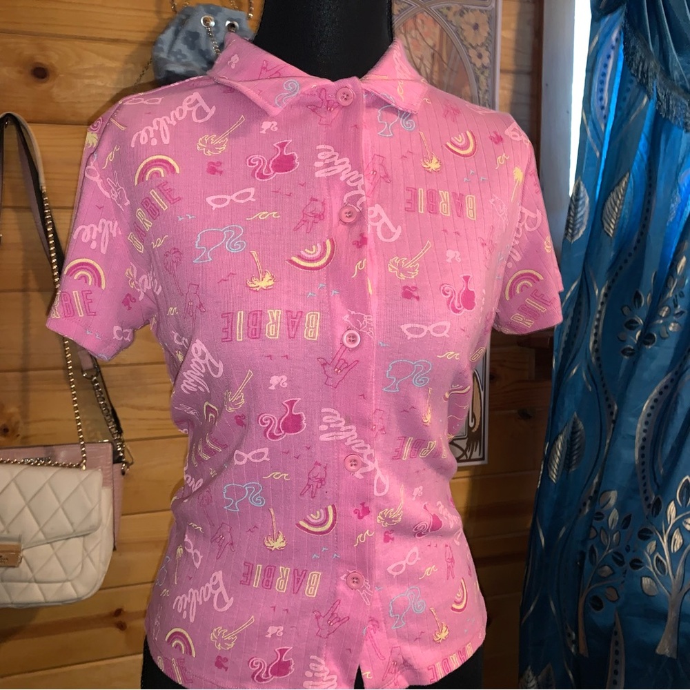 Button up Barbie Sports Tee
